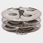 3 Plate Steel Idli Stand - 12 Pcs. Idli, , small image number null