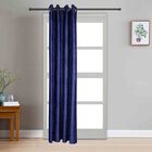 7ft. Dark Blue Microfiber Door Curtain, , small image number null