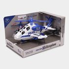Kid's Blue Plastic Toy Police Helicopter, , small