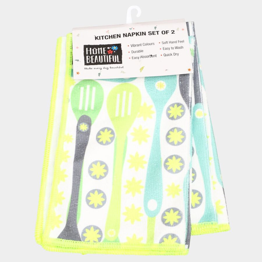 2 Microfiber Kitchen Napkins, , large image number null