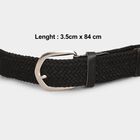 Men's Black Pu Casual Belt, , large