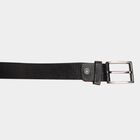 Men's Black Leather Casual Belt, , small image number null