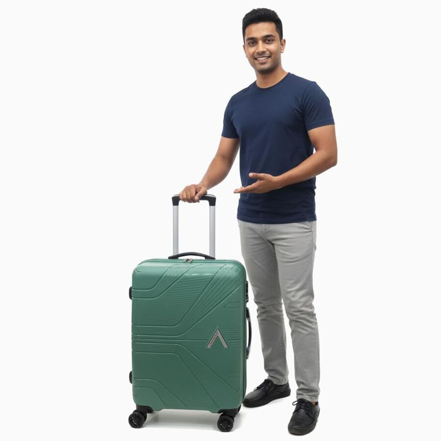 8-Wheel Polypropylene Hard Case Trolley, Set of 2, , large