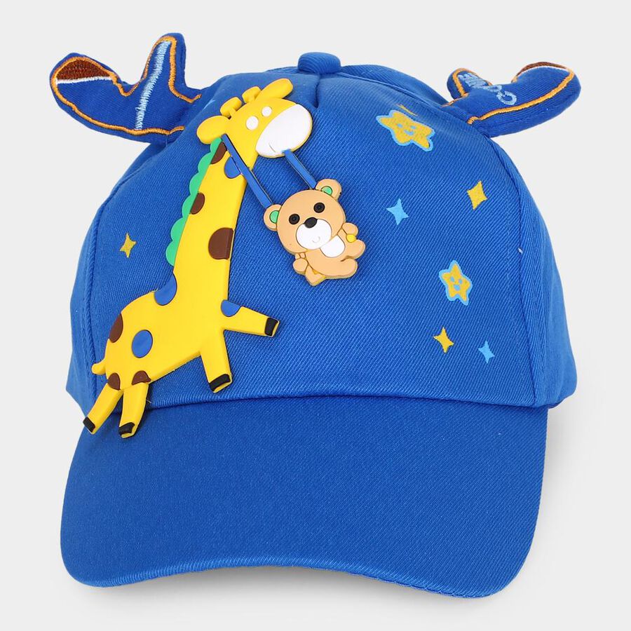 Kid's Blue Fabric Cap, , large
