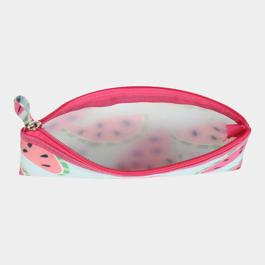 1 Pc. Fabric Pencil Pouch - Colour/Design May Vary, , large image number null