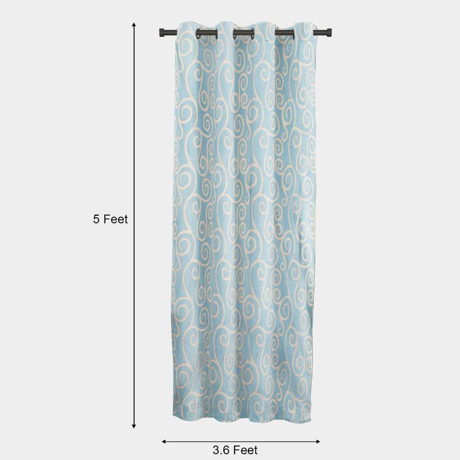 5ft. Dark Blue Window Curtain, , large image number null