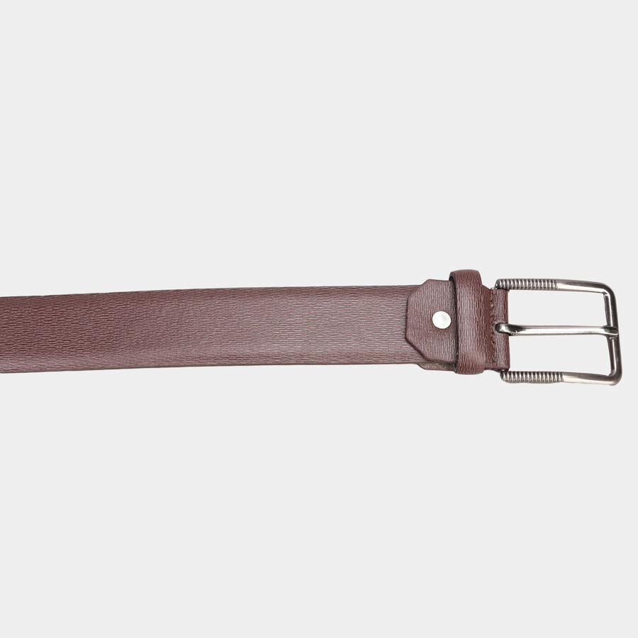 Men's Polyurethane Casual Belt, Size 40, Textured, , large image number null