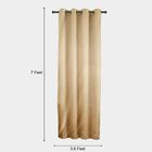 7ft. Bedroom Beige Blackout Eyelet Curtains, , small image number null