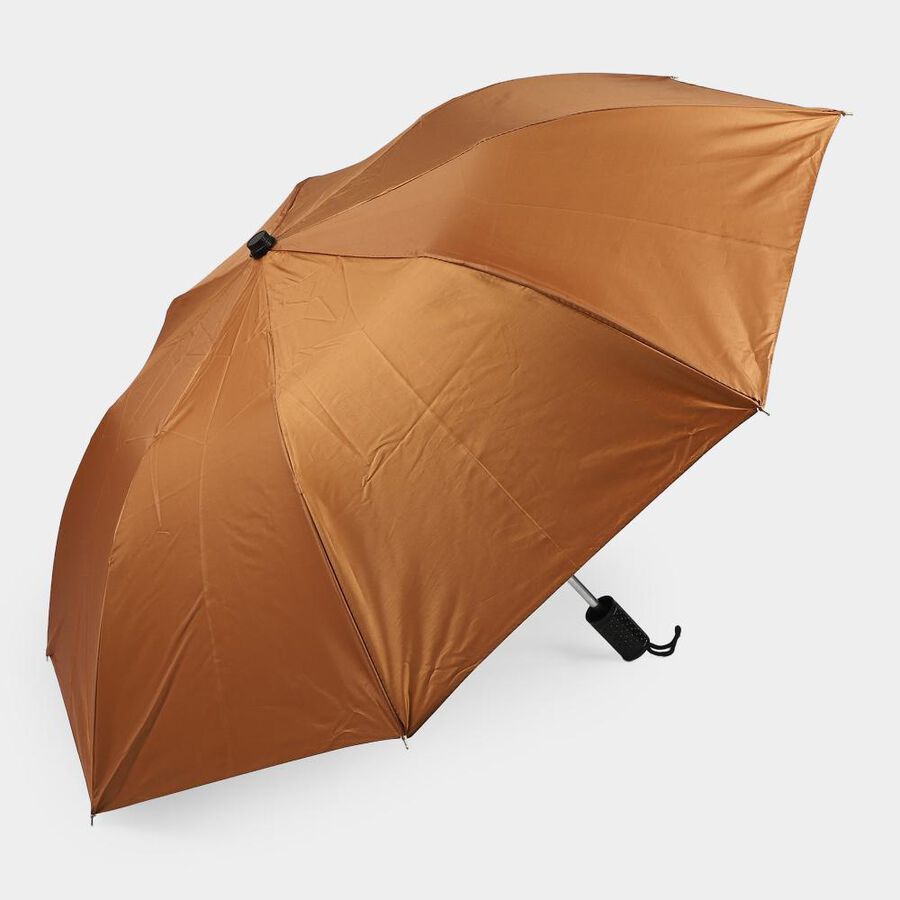 Men's Brown Polyester Umbrella, , large