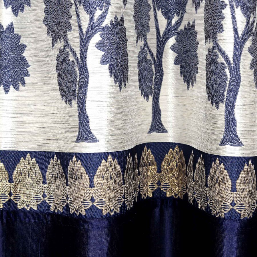 5ft. Blue Window Curtain, , large image number null