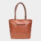 Women's Tan Polyurethane Tote Bag, , small image number null