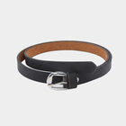 Women Formal Black PU Belt, , small image number null