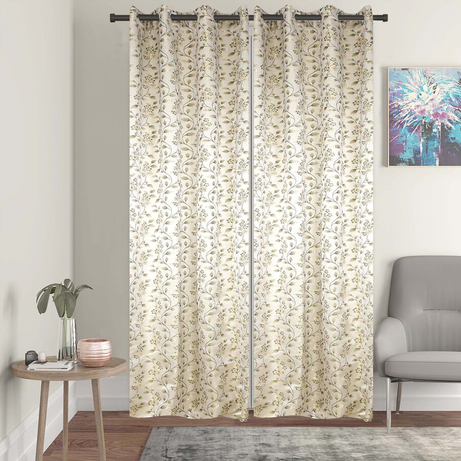 9 ft. Polyester Jacquard Long Door Curtain, , large image number null