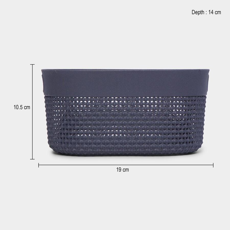 Grey Plastic Basket, , large image number null