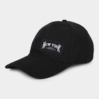 Men's Black Fabric Cap, , small