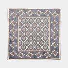 Black and Beige Jacquard Decorative Cushion Cover, , small
