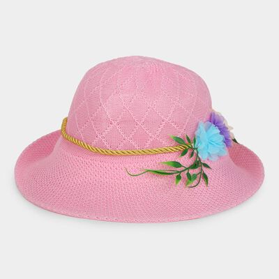 Kid's Pink Fabric Hat 