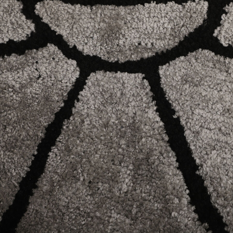 Grey Polyester Rug, , large image number null