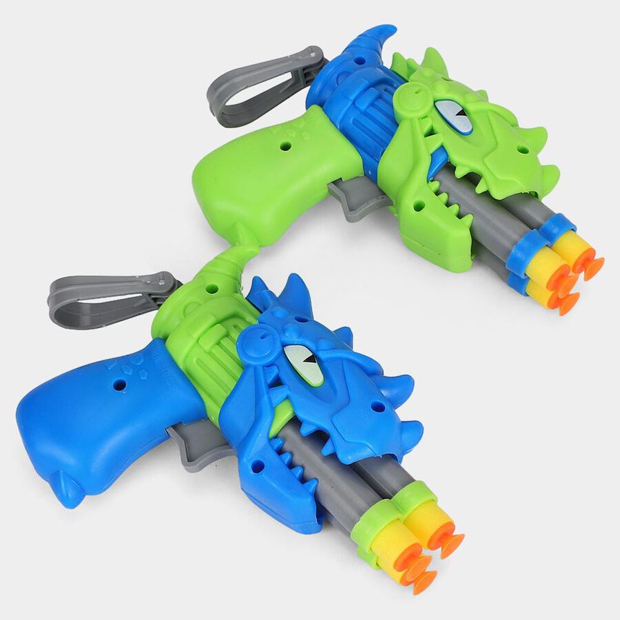 Kid's Blue-Green Plastic Gun, , large