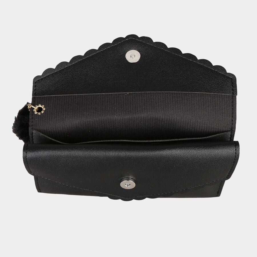 Women's Polyurethane Envelope/Zipper Hand Pouch, , large image number null