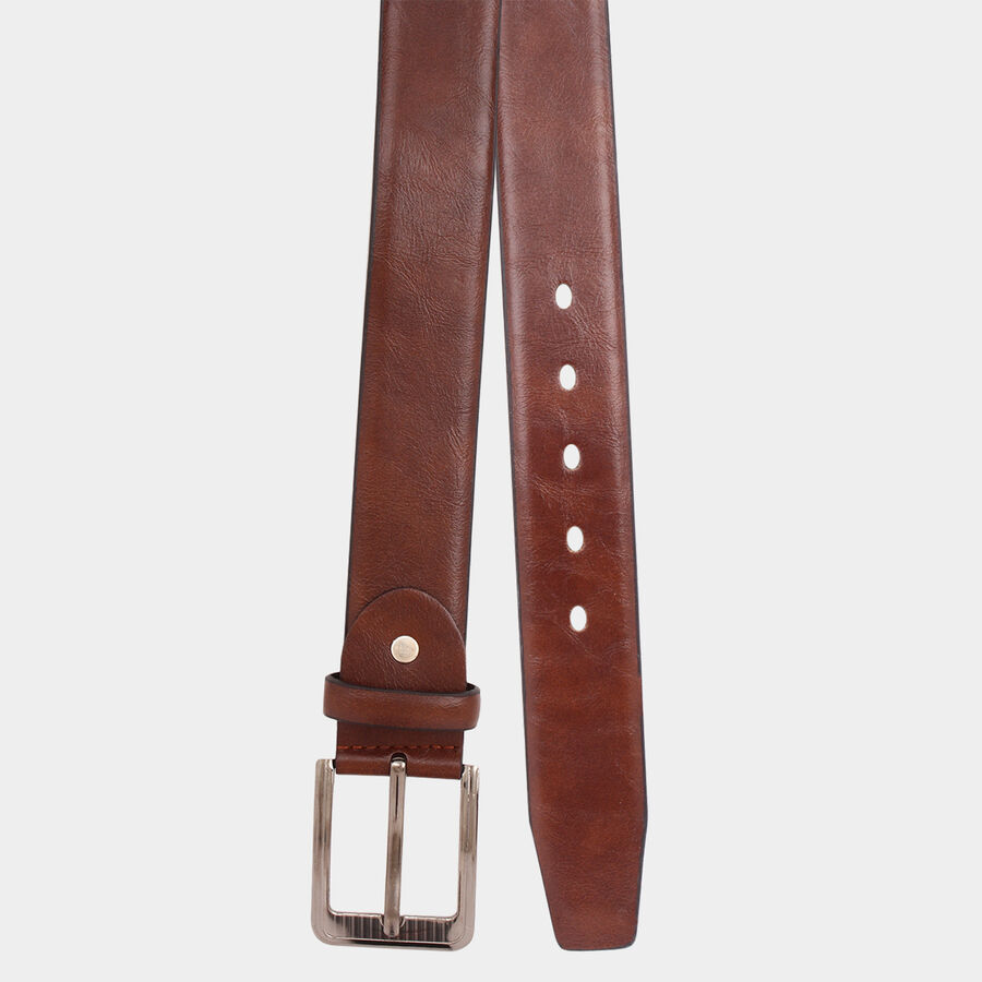 Men's Polyurethane Casual Belt, Size 32, Smooth/Plain, , large image number null