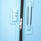 4-Wheel Light Blue PVC Matee Hard Case Trolley, Large, , small image number null