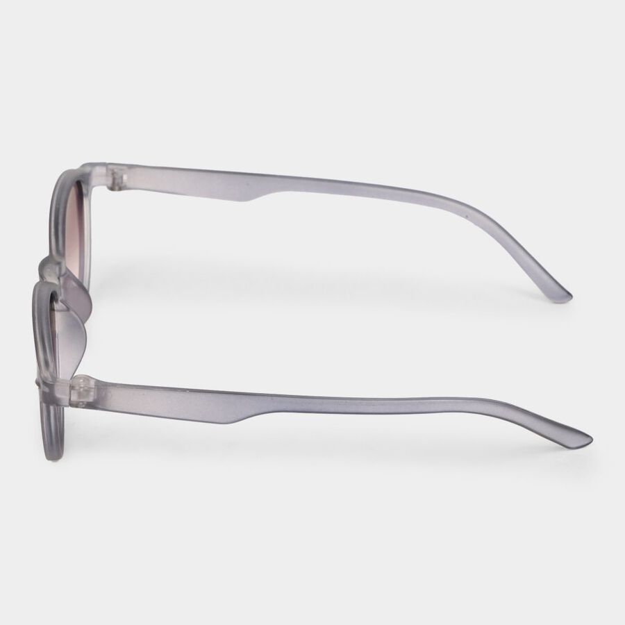 Kid's Plastic Clear Glass Round Sunglasses, , large image number null