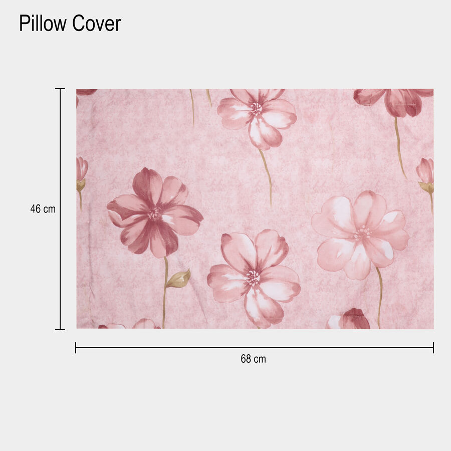 120 GSM Pink Polyester Double Bedsheet, , large image number null