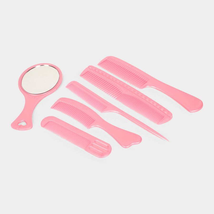 Plastic Comb With Mirror Set of 5, , large image number null