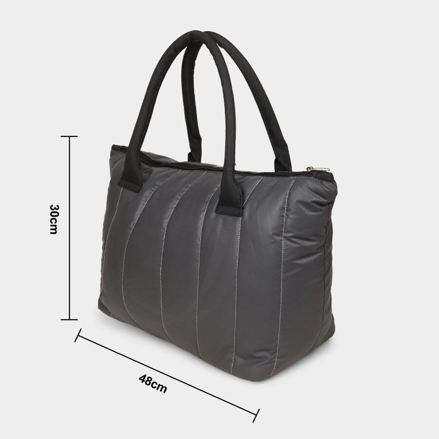 Women's Grey Fabric-Polyester Tote Bag, , large image number null