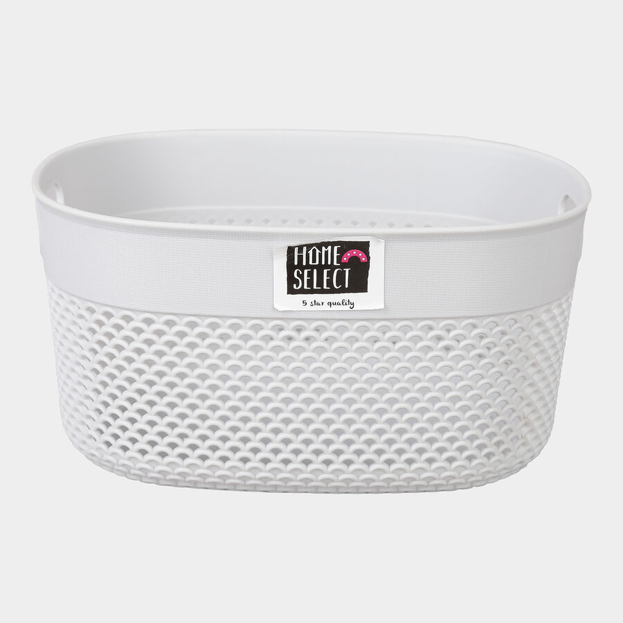 Grey Plastic Basket, , large image number null
