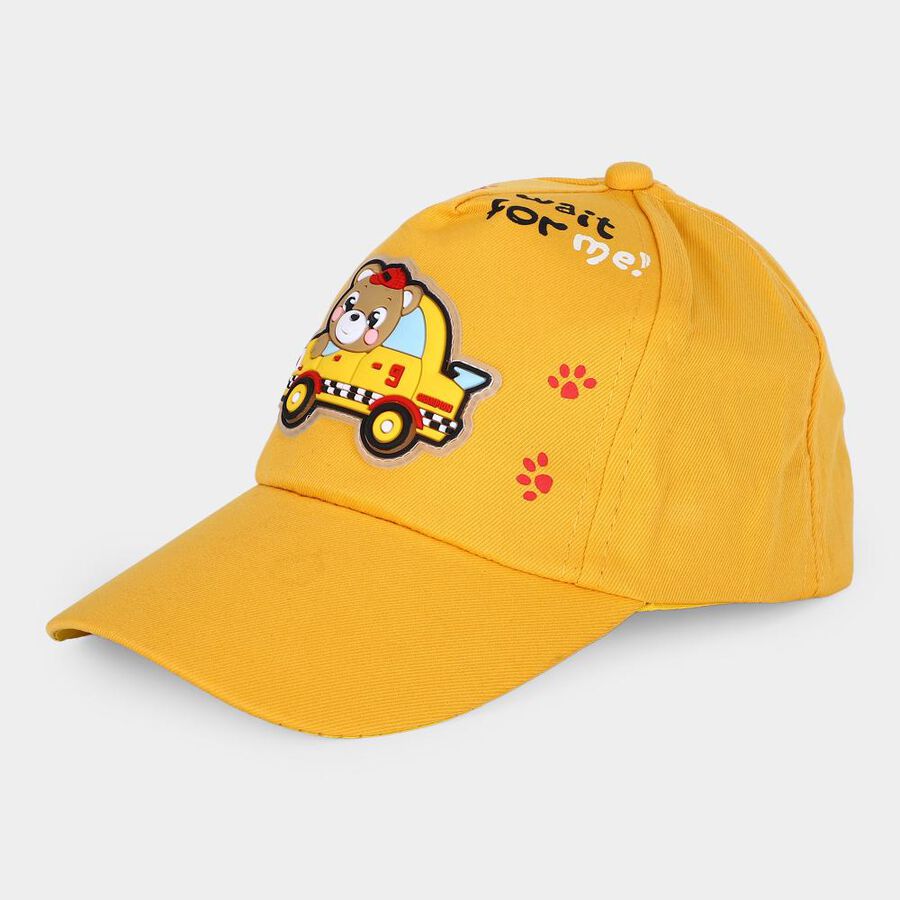 Kid's Yellow Fabric Cap, , large