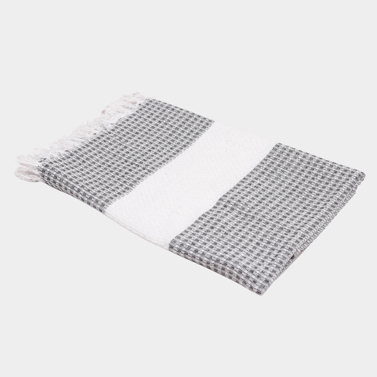 Home Beautiful                         220 GSM Grey Cotton Blend Bath Towel