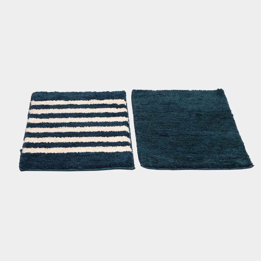 Anti-SKId Blue Polyester Door Mat, , large image number null