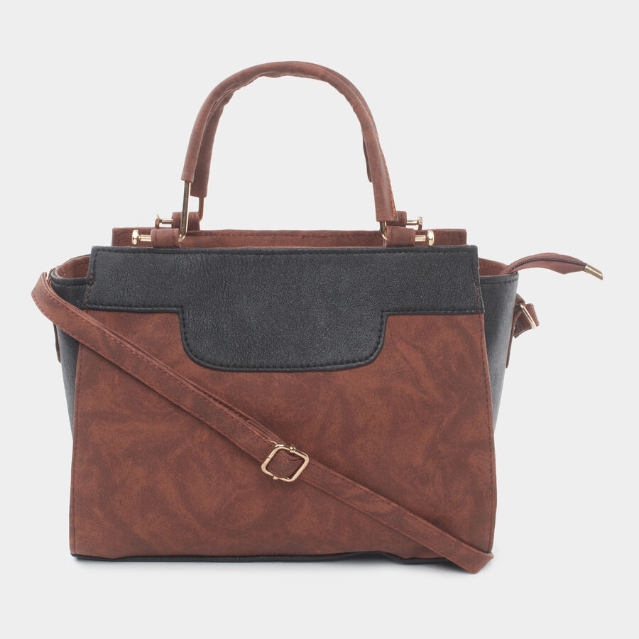 Women Solid Tan Handbag, , large image number null