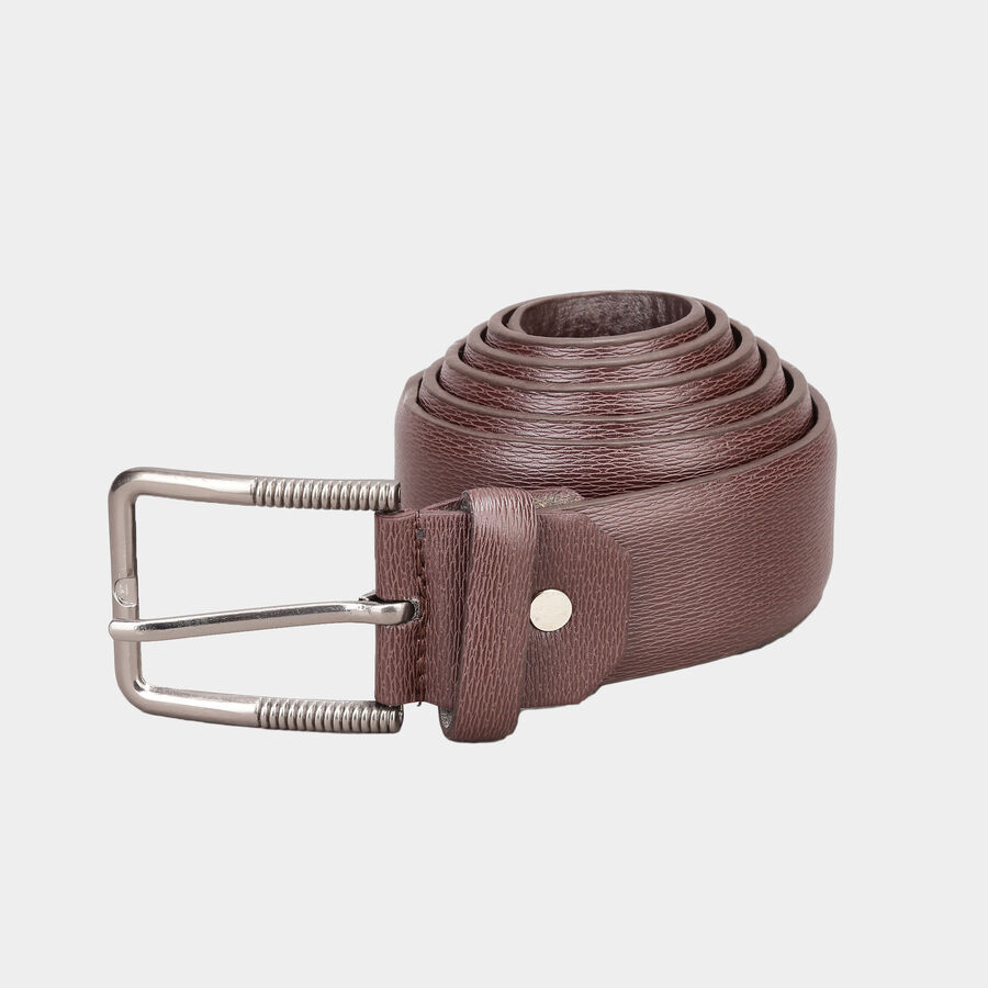 Men's Polyurethane Casual Belt, Size 40, Textured, , large image number null