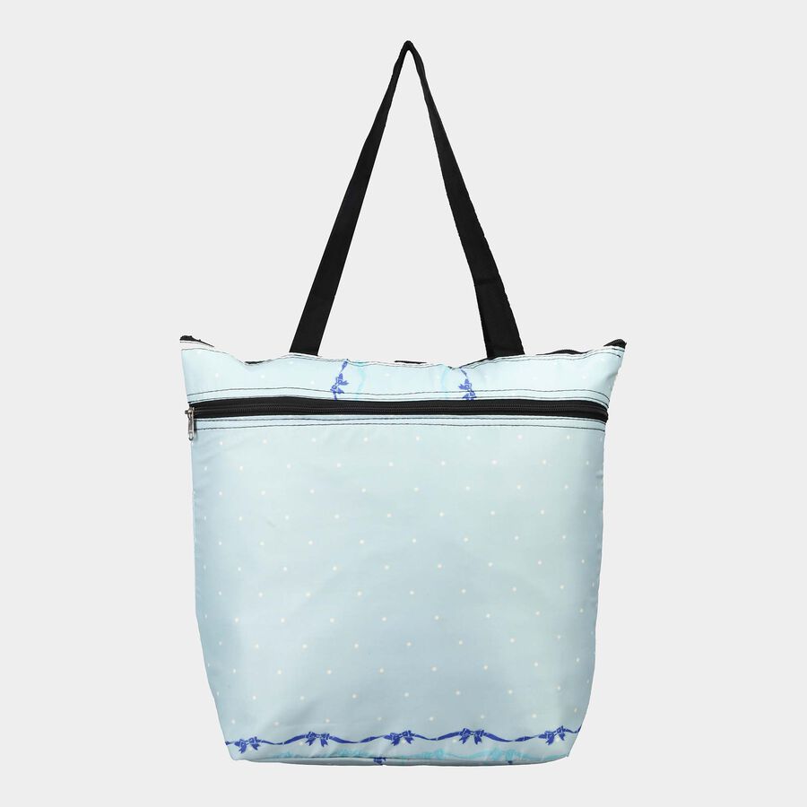 Women's Blue Fabric Tote Bag, , large image number null