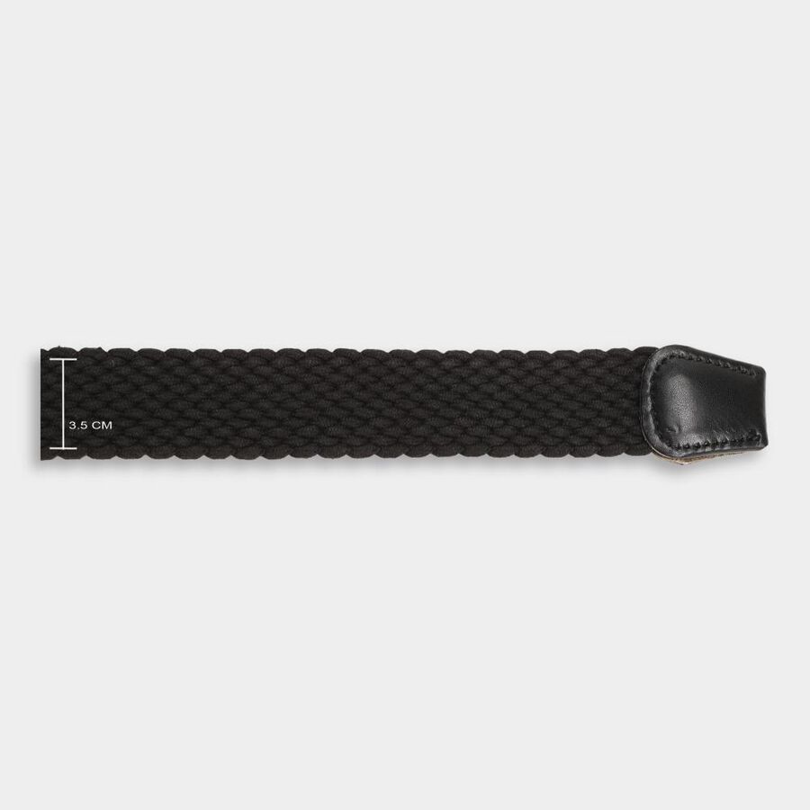 Men's Black Canvas Casual Belt, , large image number null