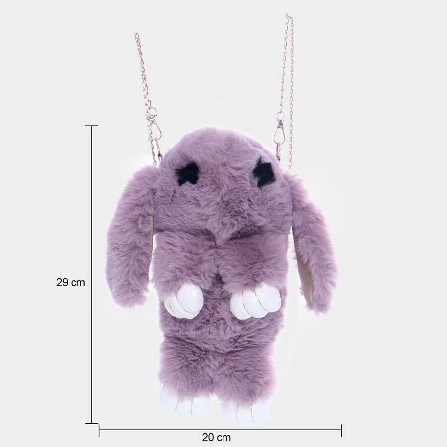 Kids' Furry Rabbit Bag, Nylon/Polyester, , large image number null