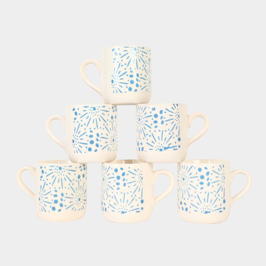 120 ml Stoneware Mug, Set of 6, , large image number null