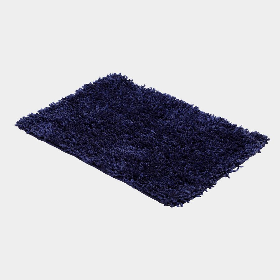 Anti-Skid Blue Polyester Door Mat, , large image number null