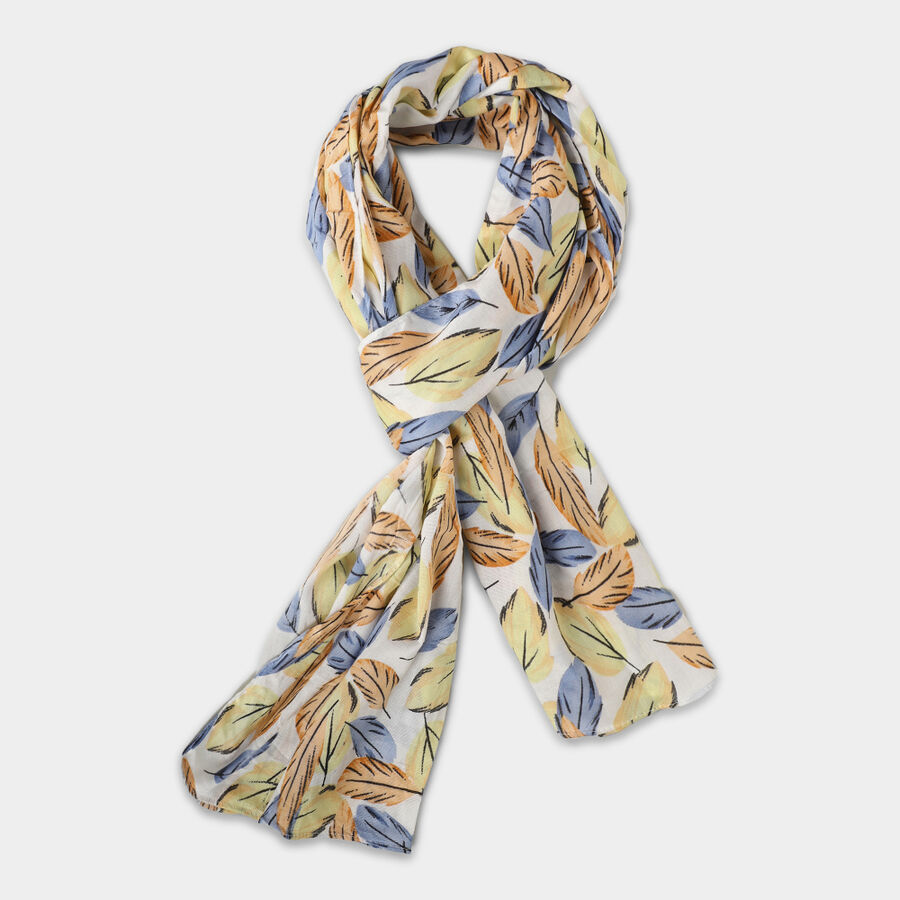 Women's Blue Nylon/Polyester Scarf, , large image number null