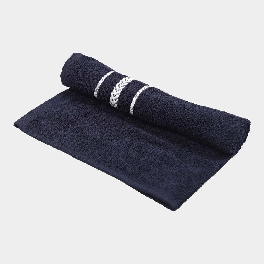 400 GSM Blue Cotton Hand Towel, , large