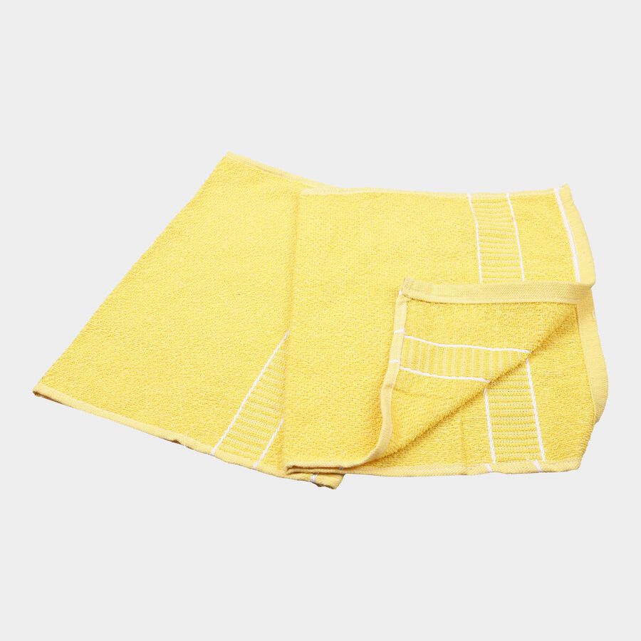 200 GSM Yellow Cotton Hand Towel, , large image number null