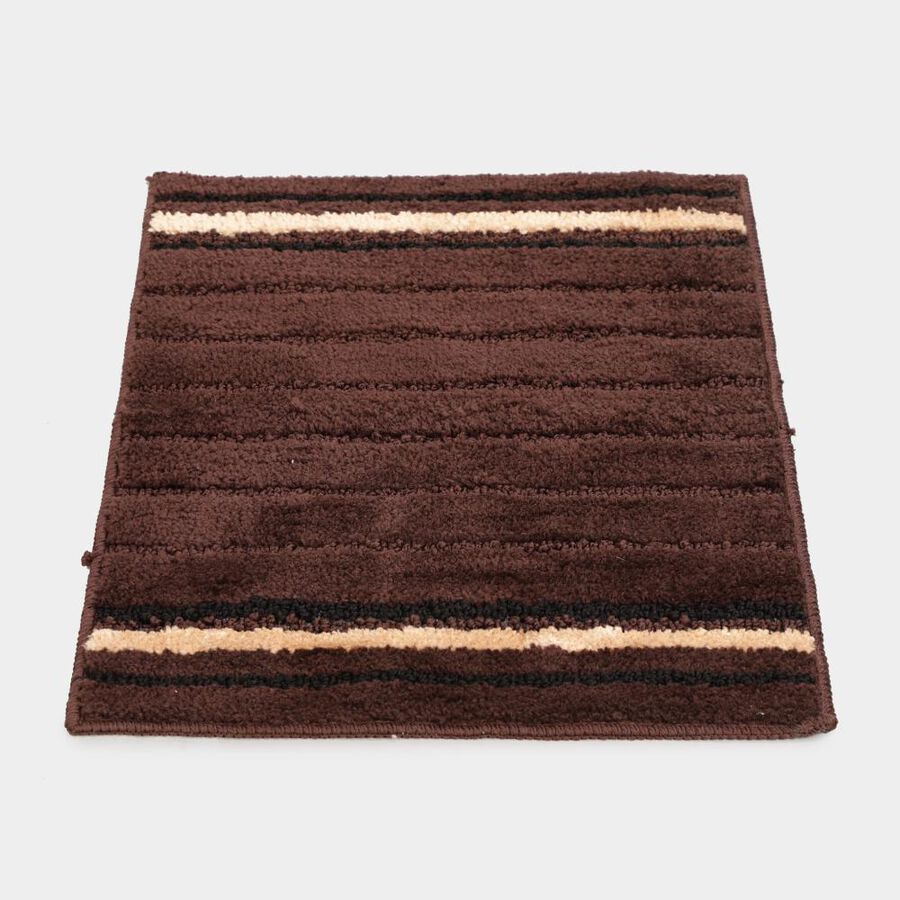 Anti-Skid Brown Polyester Door Mat, , large