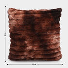 Brown Textured Decorative Cushion, , small