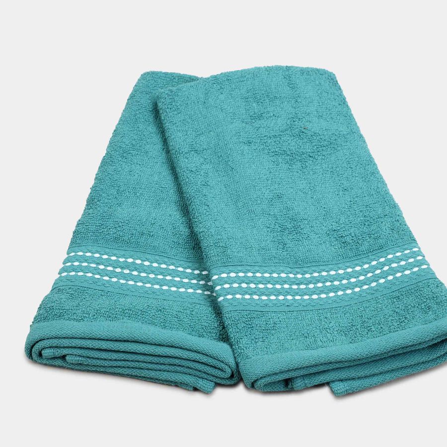 380 GSM Teal Cotton Hand Towel, , large