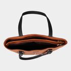 Women's Tan Polyurethane Tote Bag, , small image number null
