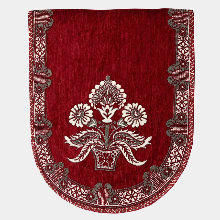 Maroon Chenille Sofa Cover Set of 10, , large image number null