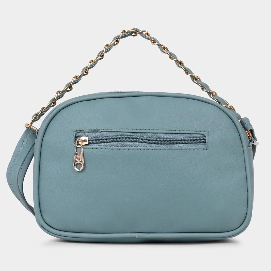 Women's Green Polyurethane Handbag, , large image number null